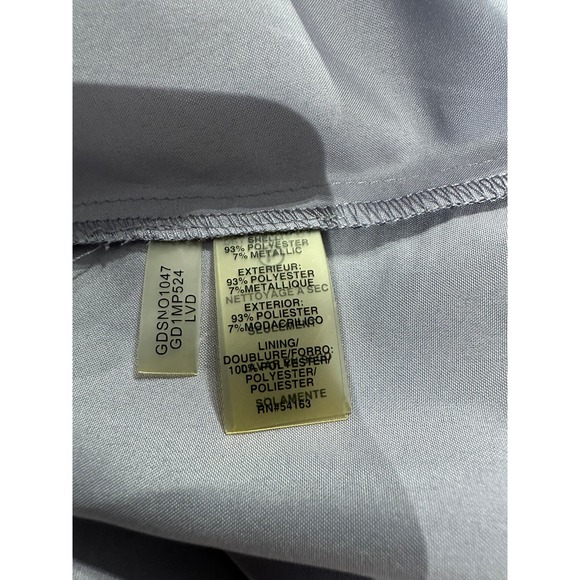 Guess‎ Womens Dress sz 2 Grey Chiffon beaded waist Above Knee Special Occasion - Picture 8 of 10